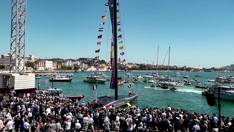 Luna Rossa Prada Pirelli reveal their AC75 in Cagliari, Sardinia - April 13, 2024 photo copyright Luna Rossa Prada Pirelli taken at Circolo della Vela Sicilia and featuring the AC75 class