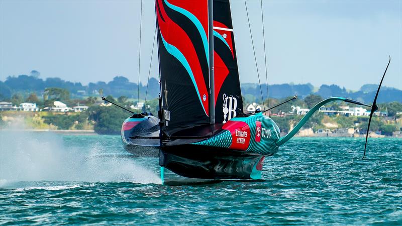 Emirates Team New Zealand- AC75 - Day 2 - April 14, 2024 - Auckland - photo © Sam Thom/America's Cup