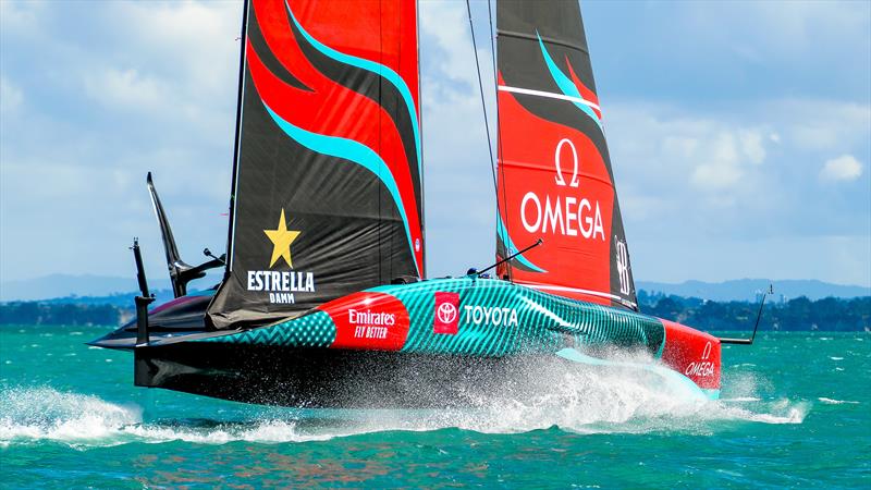 Emirates Team New Zealand- AC75 - Day 2 - April 14, 2024 - Auckland - photo © Sam Thom/America's Cup