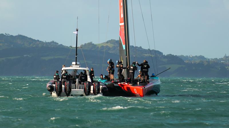 Emirates Team New Zealand- AC75 - Day 7 - April 22, 2024 - Auckland - photo © Sam Thom/America's Cup