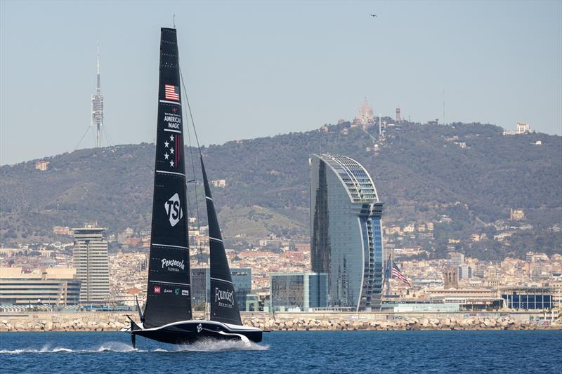 New York Yacht Club American Magic AC75 in Barcelona - photo © NYYC American Magic