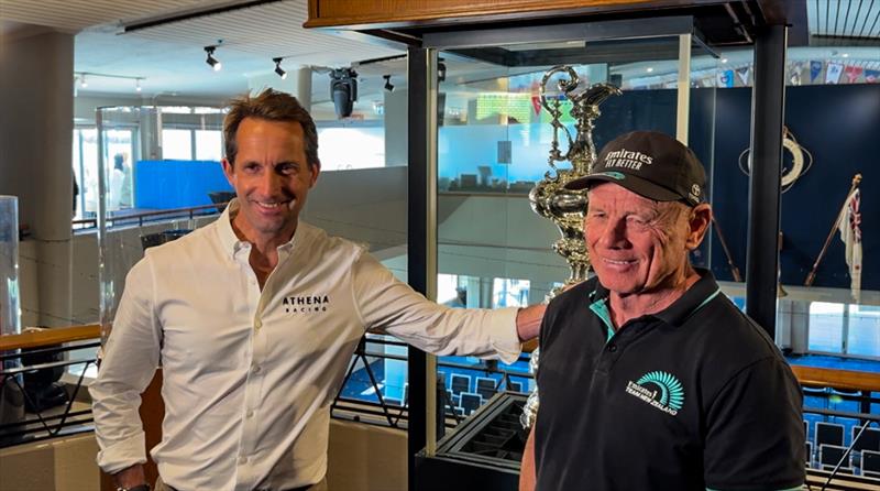 Ben Ainslie and Grant Dalton at the media conference in Auckland - August 12, 2025 - photo © Richard Gladwell - Sail-World.com/nz
