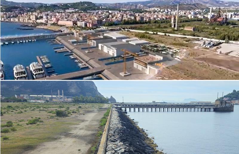 Bagnoli - Venue for the 2027 America's Cup - Before and After - October 2025 - photo © Il Mattino