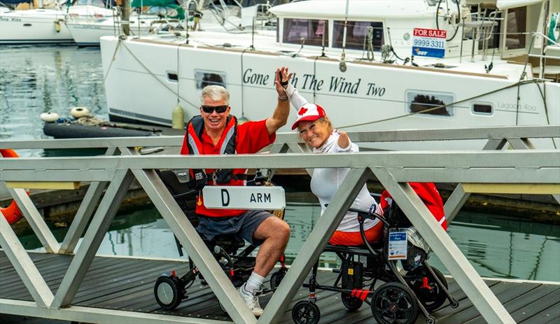 Competitors thrilled to be going on the water today - Hansa and Para World Championships day 5 - photo © Alex Dare / Hansa Worlds