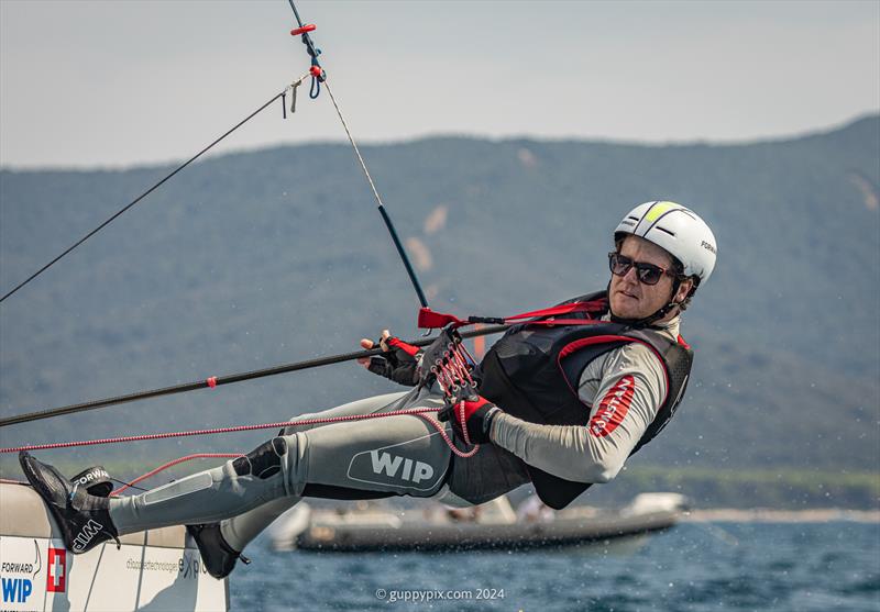 Stevie Brewin, AUS 4, is a 3 times World Champ and will be looking for any weakness in his rivals game in the Open Category - photo © Gordon Upton / www.guppypix.com