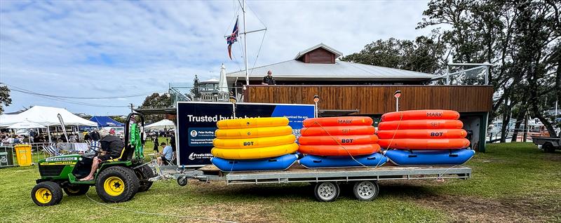 Predictwind's Mark Set Bots - Day 5 - 2025 Predictwind A-Class World Championships - November 15, 2025 - Milford NZ - photo © Gordon Upton / www.guppypix.com