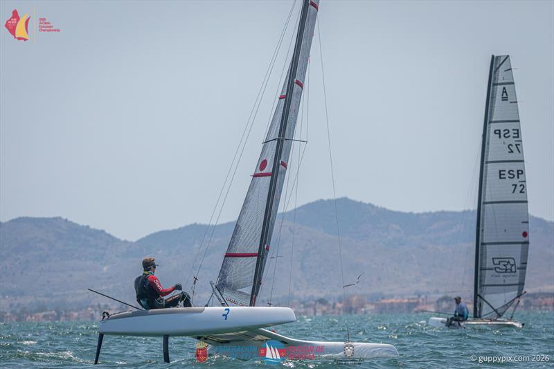 A Class Catamaran Europeans Day 1 - Marco Radman ITA got a well earned 3rd in race 1 - photo © Gordon Upton / www.guppypix.com