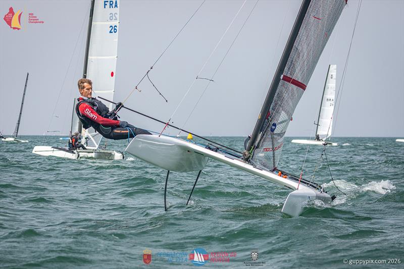 A Class Catamaran Europeans Day 2 - Italian Classic Champion, Marco Radman - photo © Gordon Upton / www.guppypix.com