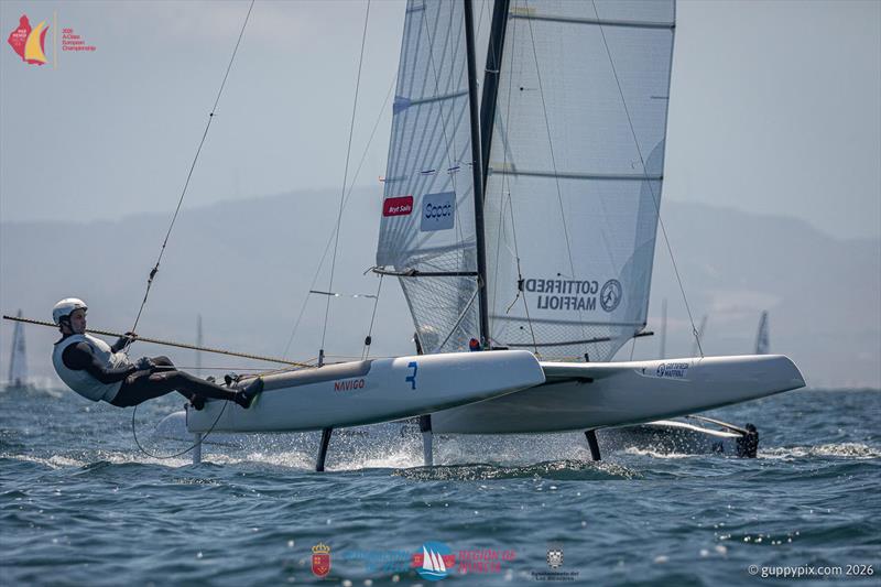 A Class Catamaran Europeans Day 3 - Kuba Surociec is the Polish triple World Champion - photo © Gordon Upton / www.guppypix.com