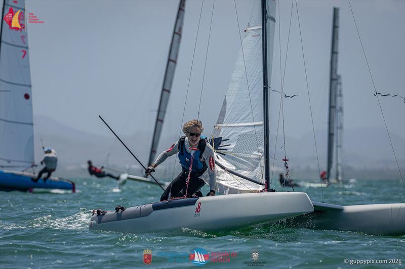A Class Catamaran Europeans Day 3 - Sjoerd Hoekstra is the sole Dutch sailer in the Classic fleet at this regatta - photo © Gordon Upton / www.guppypix.com