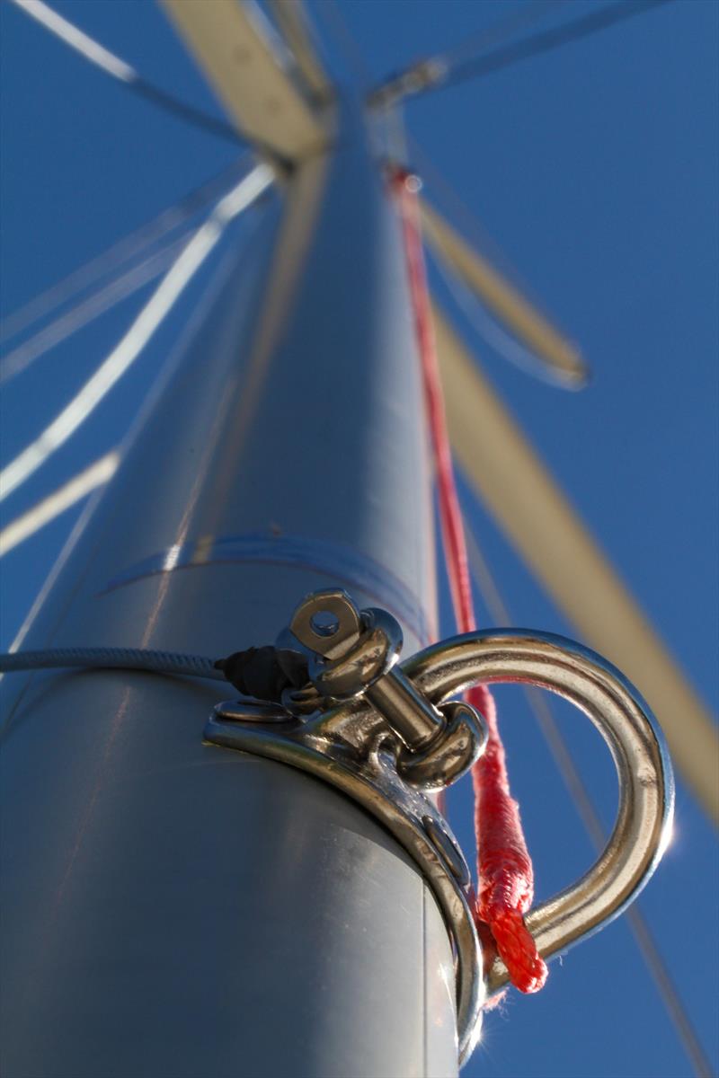 Allen fittings on a Petticrows Dragon mast photo copyright Petticrows taken at  and featuring the  class