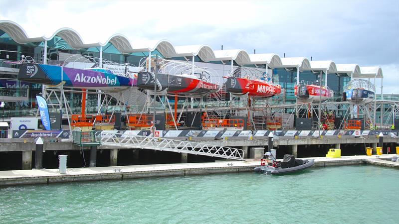 Emirates Team NZ base - as it was during the Volvo OR stopover - America's Cup Bases, Auckland, March 8, 2019 photo copyright Richard Gladwell taken at  and featuring the ACC class