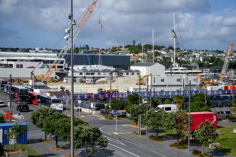 Development well under way on Site 18/Orams Marine new superyacht servicing facility - America's Cup Construction - January 7, 2019 - photo © Richard Gladwell / Sail-World.com