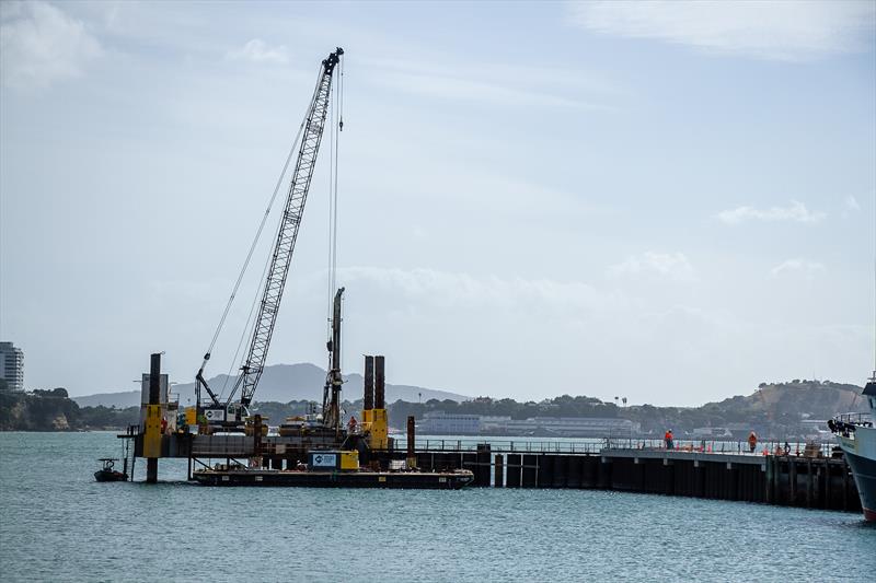 Halsey Street extension alongside ETNZ base - America's Cup Construction - January 7, 2019 - photo © Richard Gladwell / Sail-World.com