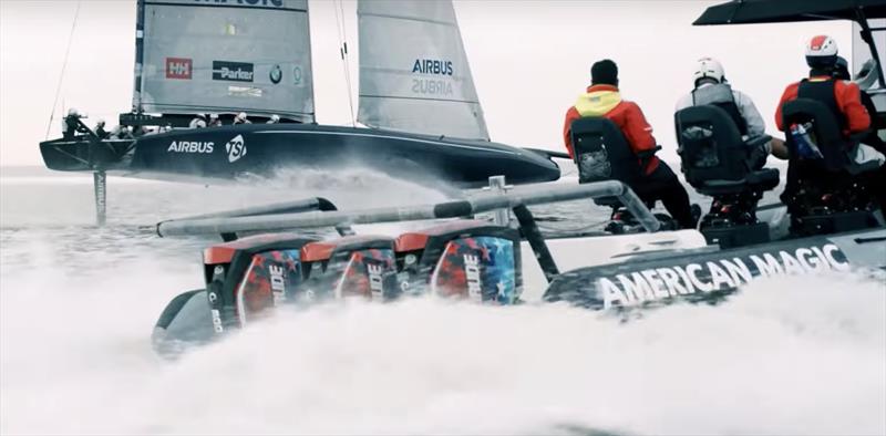 New York Yacht Club's American Magic have chosen Evinrude to power their chase boats for the AC75 in the 2021 America's Cup photo copyright American Magic taken at New York Yacht Club and featuring the ACC class