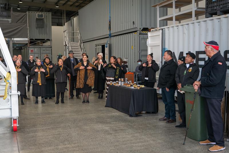 Emirates Team NZ new base, the former INEOS Team UK facility, is blessed in an early morning ceremony by Ngati Whatua Orakei photo copyright Emirates Team New Zealand taken at Royal New Zealand Yacht Squadron and featuring the ACC class