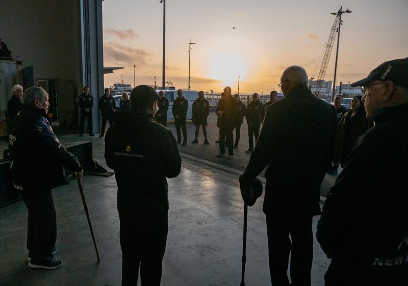 Emirates Team NZ new base, the former INEOS Team UK facility, is blessed in an early morning ceremony by Ngati Whatua Orakei - photo © Emirates Team New Zealand