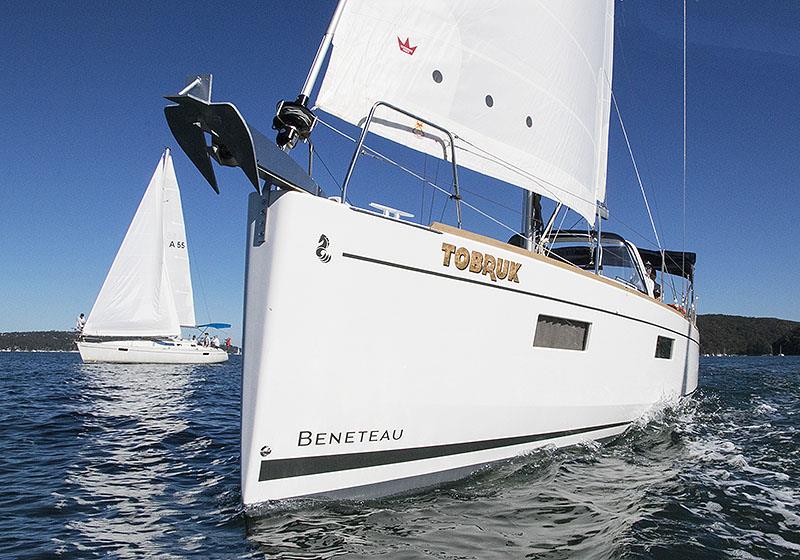 Rod Cowdroy's Tobruk heads up Pittwater. Sometimes the going was quite slow, but always enjoyable! photo copyright John Curnow taken at Royal Prince Alfred Yacht Club and featuring the Beneteau class