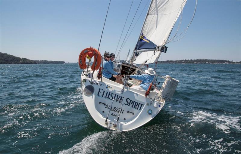 Being the oldest and smallest was no preclusion to winning Division B for the super-jovial Bob Swan and crew. - photo © John Curnow