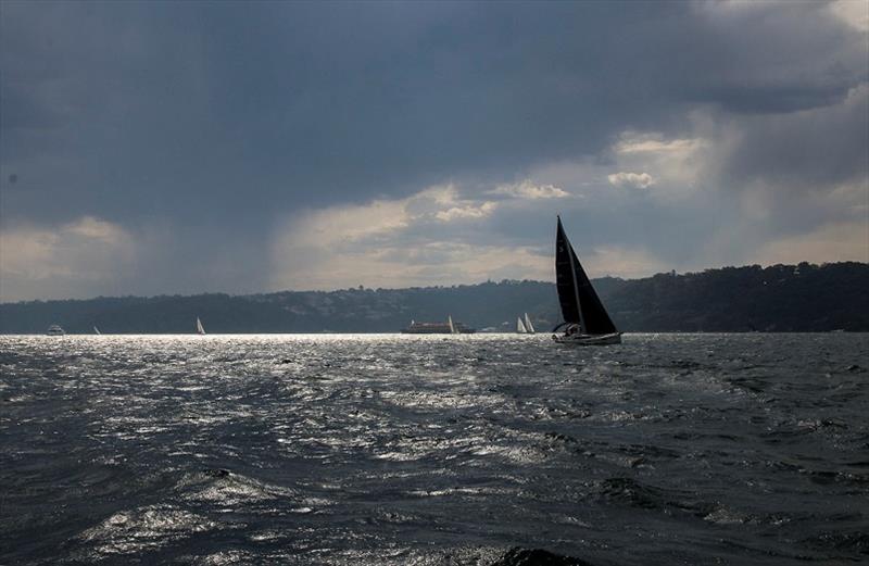 The ‘change' was colourful, but had no real venom, as Freedom sails along peacefully. - photo © John Curnow