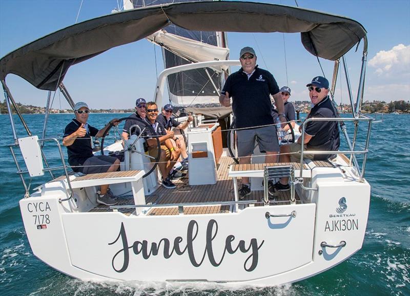 The crew of Janelley won the ready for the photographer prize photo copyright John Curnow taken at  and featuring the Beneteau class