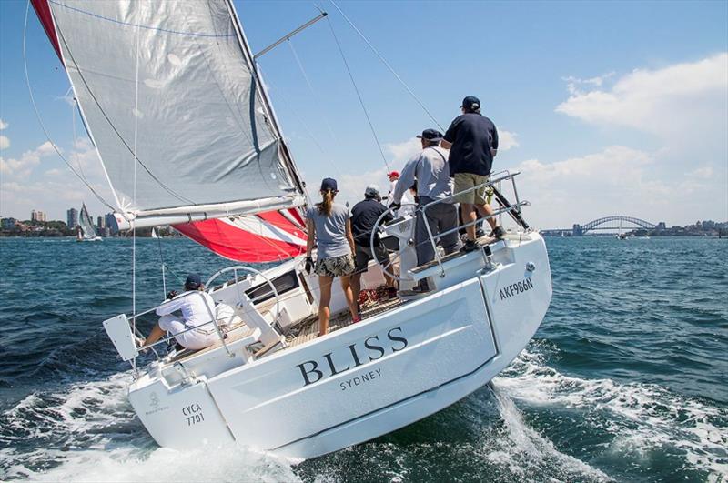 Bliss blitzed around the course, but not fast enough for the handicapper… photo copyright John Curnow taken at  and featuring the Beneteau class