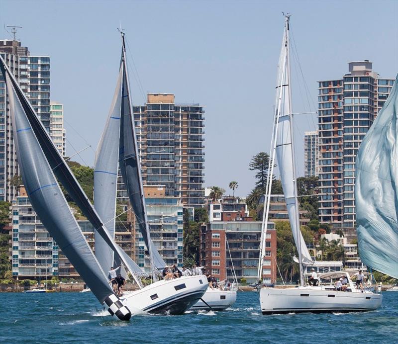 There were sheep stations involved in the spinnaker division, as this start proves. - photo © John Curnow