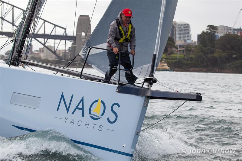 Christophe Vanek on the bow of Lenny photo copyright John Curnow taken at Cruising Yacht Club of Australia and featuring the Beneteau class