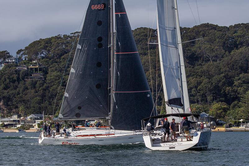 Did someone say close? Banter blasts through on Port, whilst La Troisieme Mi-Temps needs just a bit more breeze to get a wiggle on - photo © John Curnow