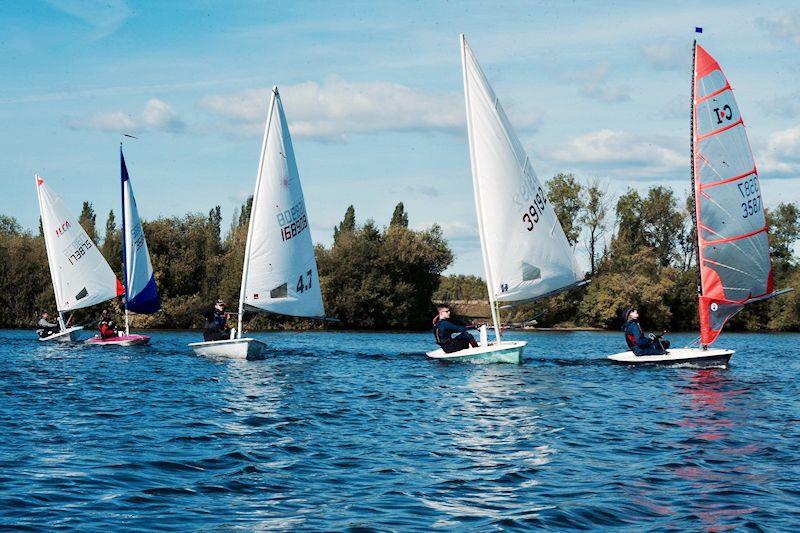 Derbyshire Youth Sailing at Swarkstone photo copyright Darren Clarke taken at Swarkestone Sailing Club and featuring the Byte class