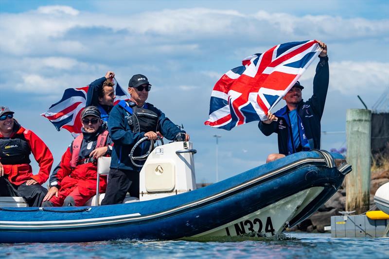 British celebrations at the Cadet Worlds in Melbourne photo copyright FSR Industries - Media House taken at Royal Yacht Club of Victoria and featuring the Cadet class