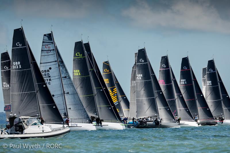The rapidly growing Cape 31 fleet is the largest at the RORC Vice Admiral's Cup photo copyright Paul Wyeth / www.pwpictures.com taken at Royal Ocean Racing Club and featuring the Cape 31 class