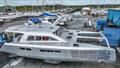 Delos 2.0, the custom-designed, aluminium expeditionary catamaran, under construction