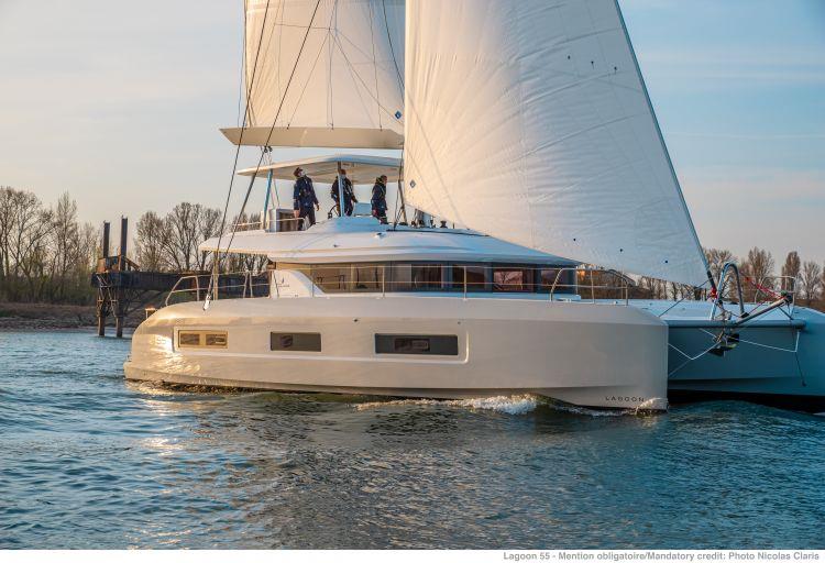 The new Lagoon 55 photo copyright Lagoon taken at  and featuring the Catamaran class