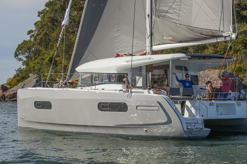 Loads of room and separate spaces for all on board - Excess 12 photo copyright John Curnow taken at  and featuring the Catamaran class