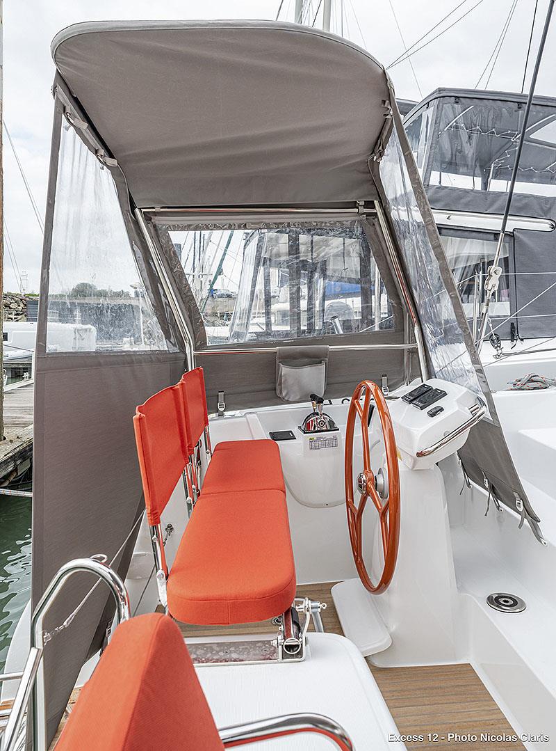 Fully enclosed helm is an option on the Excess 12 photo copyright Nicolas Claris taken at  and featuring the Catamaran class