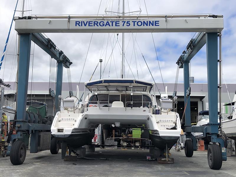 SY Hwylio at Rivergate - photo © Rivergate Marina and Shipyard