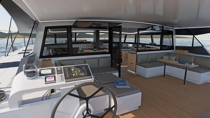 Cure 55 - Incredible space, wonderful conviviality and it's all wrapped up in an express cruising cat photo copyright Cure Marine taken at  and featuring the Catamaran class