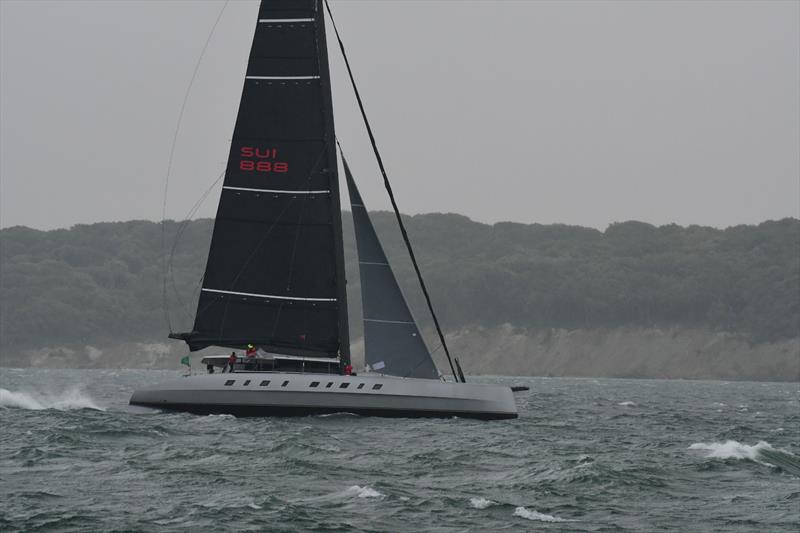 50th Rolex Fastnet Race start photo copyright Trevor Pountain taken at Royal Ocean Racing Club and featuring the Catamaran class