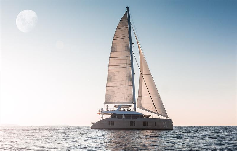 Sunreef 70 cruising along photo copyright Sunreef Yachts taken at  and featuring the Catamaran class