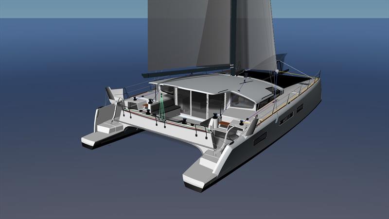 ORC 52.2 - Rearview photo copyright Grand Large Yachting taken at  and featuring the Catamaran class