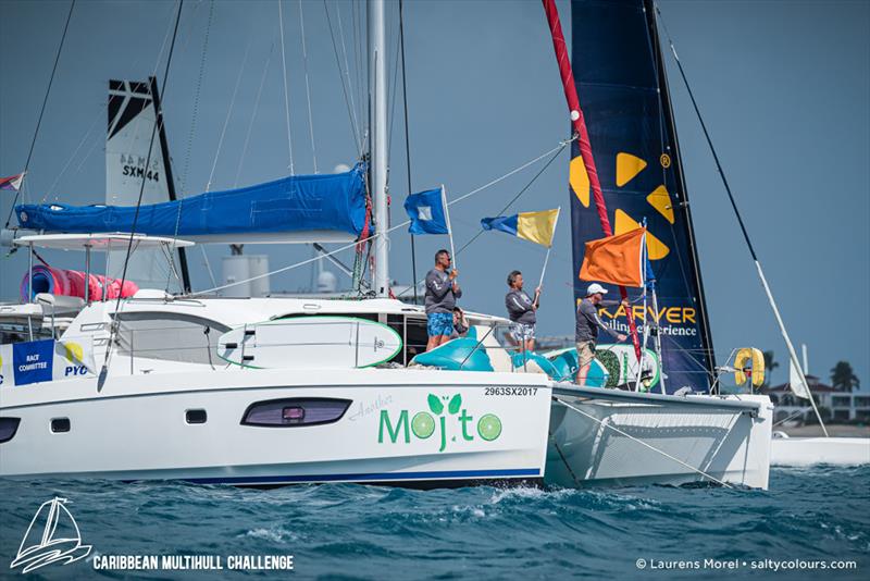 Caribbean Multihull Challenge photo copyright Laurens Morel / www.saltycolours.com taken at Sint Maarten Yacht Club and featuring the Catamaran class