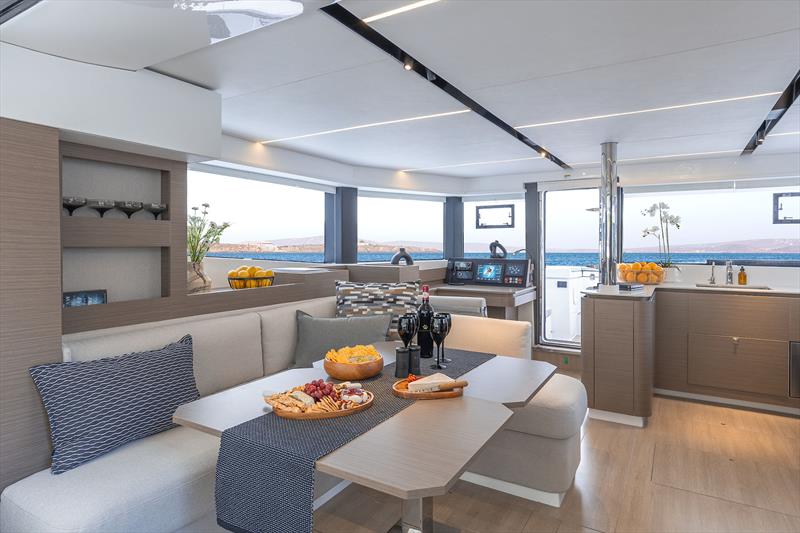 Leopard 46 - saloon - photo © Leopard Catamarans