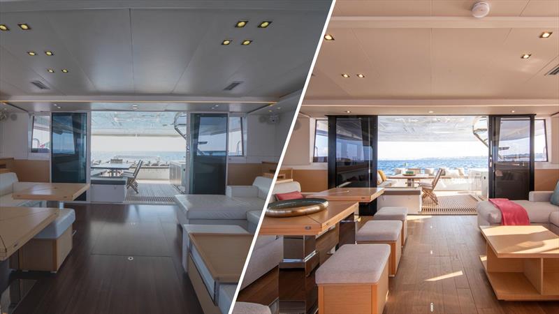 Lagoon 620 Neo before after - photo © Beneteau Group
