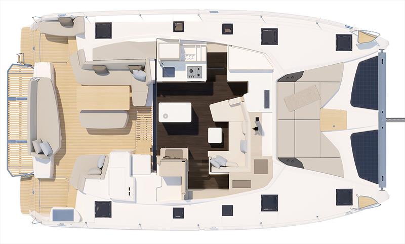 FP41 - bridge deck photo copyright Fountaine Pajot taken at  and featuring the Catamaran class
