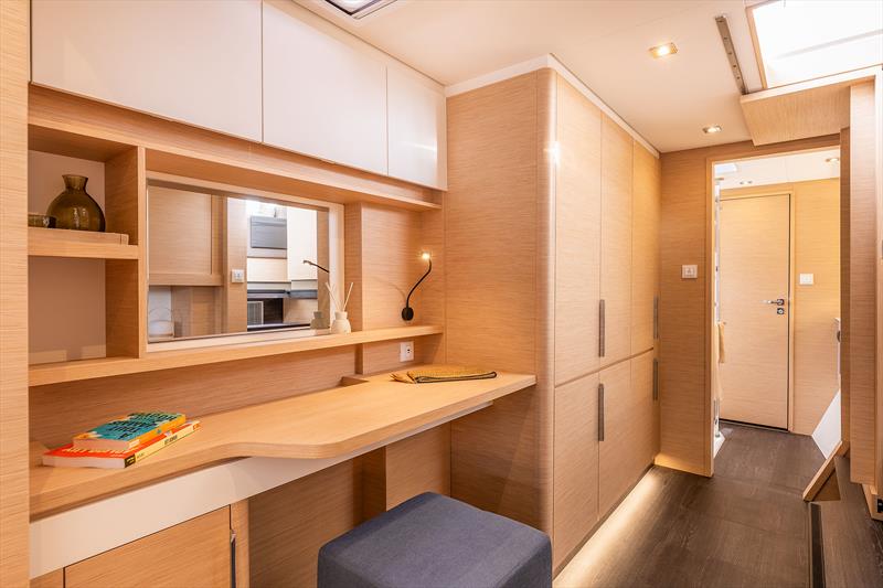 FP41 Master Stateroom office photo copyright Fountaine Pajot taken at  and featuring the Catamaran class