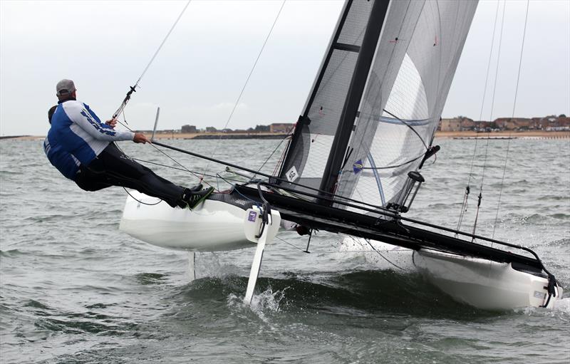 East Coast Piers Race - Day 2 photo copyright Nick Champion / www.championmarinephotography.co.uk taken at Marconi Sailing Club and featuring the Catamaran class