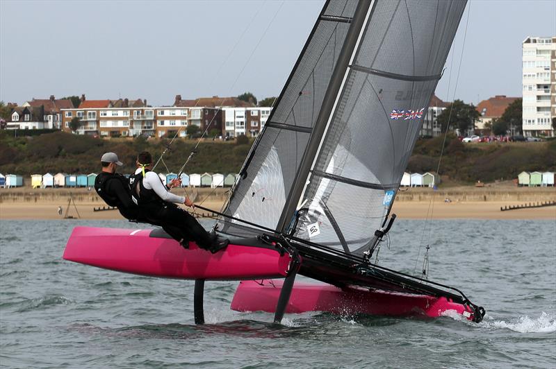 East Coast Piers Race - Day 2 photo copyright Nick Champion / www.championmarinephotography.co.uk taken at Marconi Sailing Club and featuring the Catamaran class