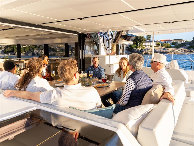 Leopard 52 - Aft Cockpit - photo © Leopard Catamarans