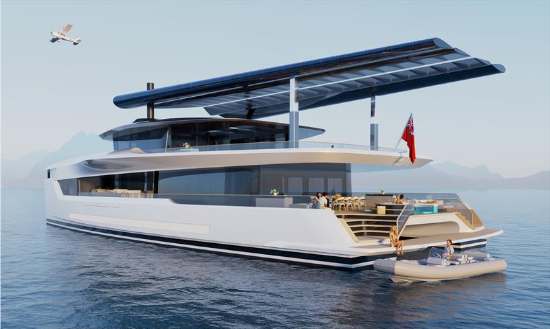 Dragonfly Aft Deck - photo © Dixon Yacht Design